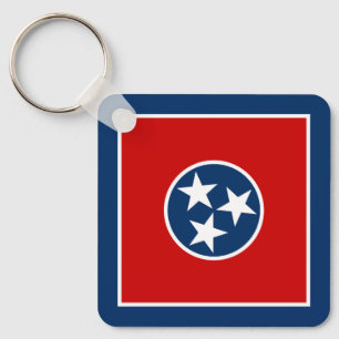 Flagge des US-Bundesstaates Tennessee Schlüsselanhänger