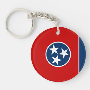 Flagge des US-Bundesstaates Tennessee Schlüsselanhänger