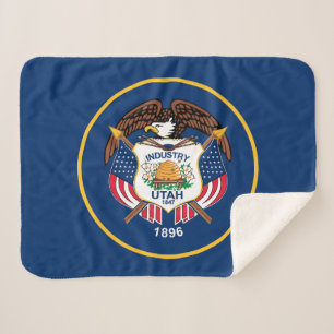 Flagge des US-Bundesstaates Utah Sherpadecke