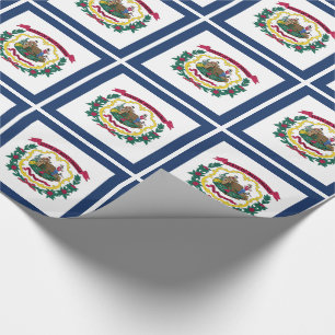 Flagge des US-Bundesstaates West Virginia Geschenkpapier