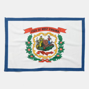 Flagge des US-Bundesstaates West Virginia Geschirrtuch