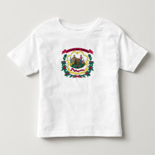Flagge des US-Bundesstaates West Virginia Kleinkind T-shirt