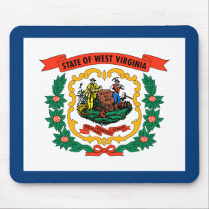 Flagge des US-Bundesstaates West Virginia Mousepad