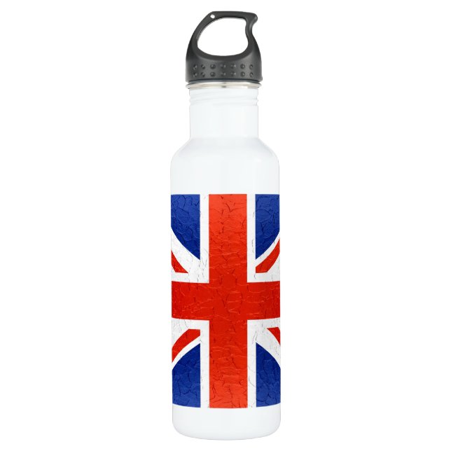 Flagge des Vereinigten Königreichs 2 Trinkflasche (Vorderseite)