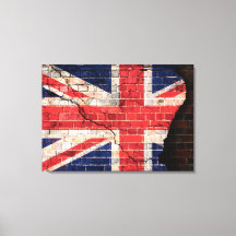 Flagge des Vereinigten Königreichs auf einer Backs