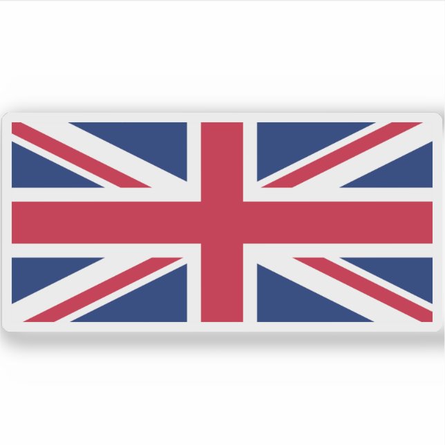Flagge des Vereinigten Königreichs Aufkleber (Vorderseite)