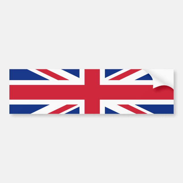 Flagge des Vereinigten Königreichs Autoaufkleber (Vorne)