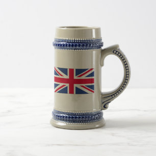 Flagge des Vereinigten Königreichs Beer Stein Bierglas
