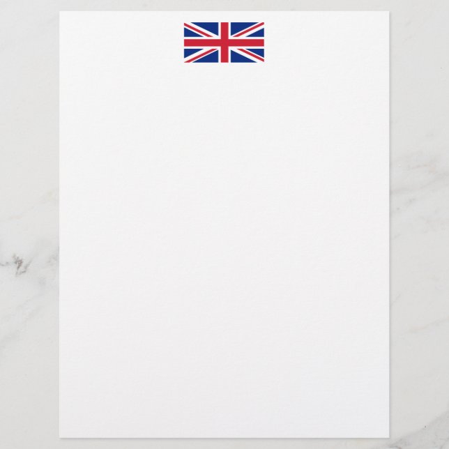 Flagge des Vereinigten Königreichs Briefbogen (Vorderseite)