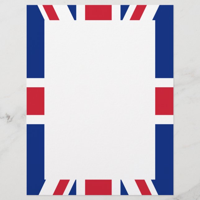Flagge des Vereinigten Königreichs Briefkopf (Vorderseite)