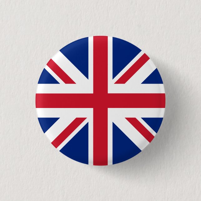 Flagge des Vereinigten Königreichs Button (Vorderseite)