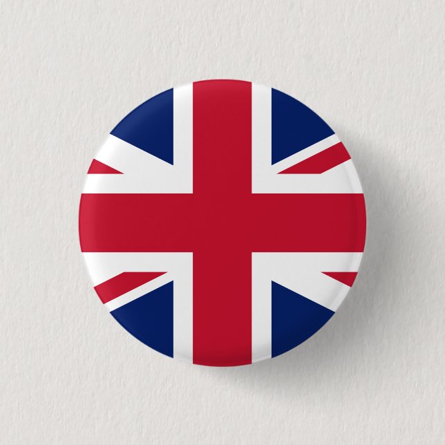 Flagge des Vereinigten Königreichs Button (Vorderseite)