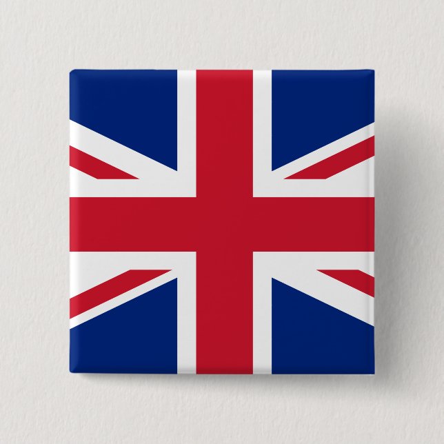 Flagge des Vereinigten Königreichs Button (Vorderseite)