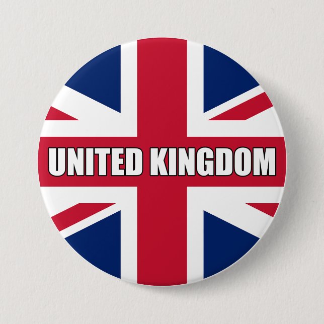 Flagge des Vereinigten Königreichs Button (Vorderseite)
