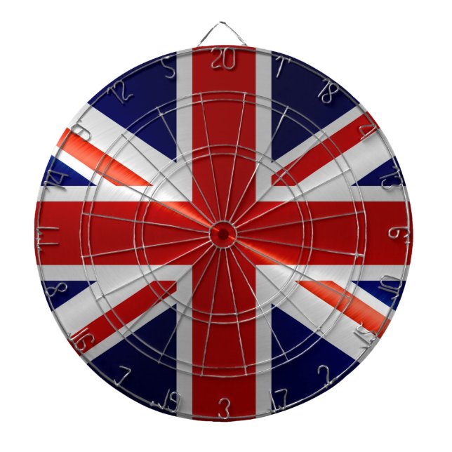 Flagge des Vereinigten Königreichs Dartscheibe (vorne)
