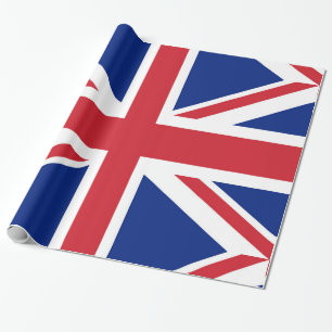 Flagge des Vereinigten Königreichs. Der Bube der  Geschenkpapier