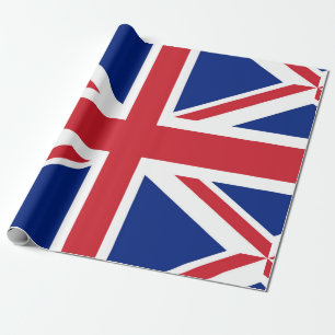 Flagge des Vereinigten Königreichs. Der Bube der  Geschenkpapier