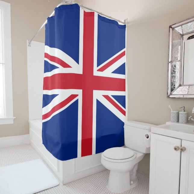 Flagge des Vereinigten Königreichs Duschvorhang (Beispiel)