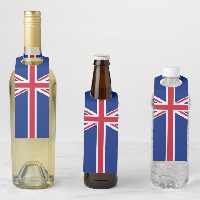 Flagge des Vereinigten Königreichs Flaschenanhänger (Beispiel)