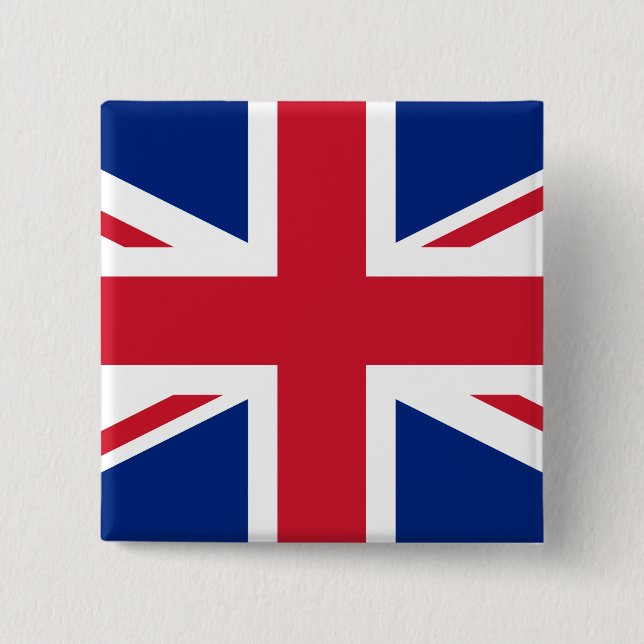Flagge des Vereinigten Königreichs (Großbritannien Button (Vorderseite)