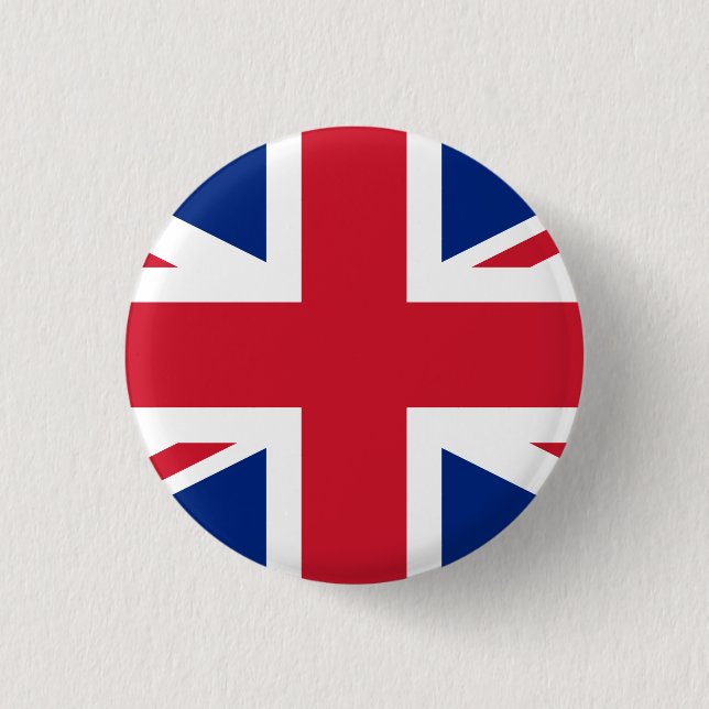 Flagge des Vereinigten Königreichs (Großbritannien Button (Vorderseite)