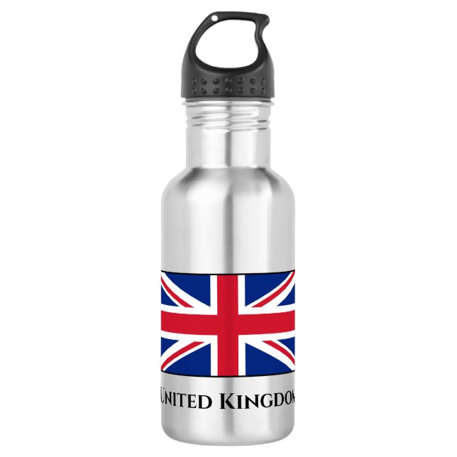 Flagge des Vereinigten Königreichs (Großbritannien Edelstahlflasche (Vorderseite)