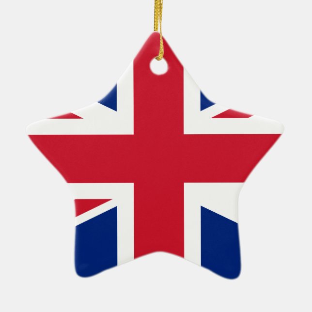 Flagge des Vereinigten Königreichs Keramikornament (Hinten)