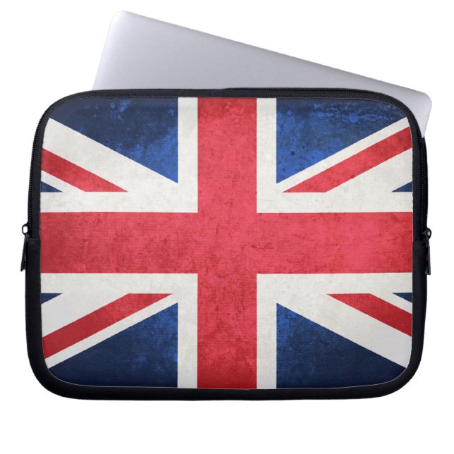 Flagge des Vereinigten Königreichs Laptopschutzhülle (Vorderseite)
