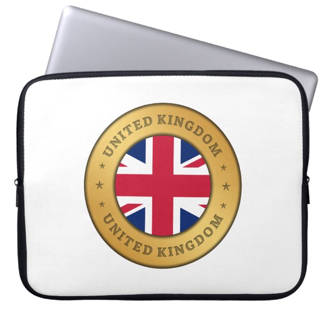 Flagge des Vereinigten Königreichs Laptopschutzhülle (Vorderseite)