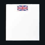 Flagge des Vereinigten Königreichs Notizblock<br><div class="desc">Flagge des Vereinigten Königreichs</div>