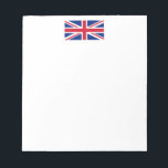 Flagge des Vereinigten Königreichs Notizblock<br><div class="desc">Flagge des Vereinigten Königreichs</div>