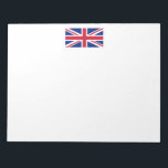 Flagge des Vereinigten Königreichs Notizblock<br><div class="desc">Flagge des Vereinigten Königreichs</div>