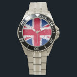 Flagge des Vereinigten Königreichs oder der Union  Armbanduhr<br><div class="desc">Flagge des Vereinigten Königreichs oder der Union Jack</div>