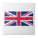 Flagge des Vereinigten Königreichs oder der Union  Fliese<br><div class="desc">Flagge des Vereinigten Königreichs oder der Union Jack</div>