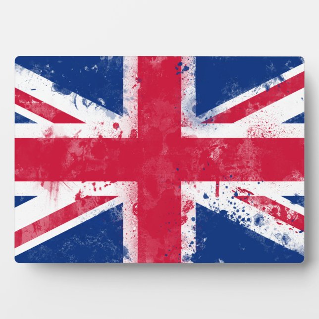 Flagge des Vereinigten Königreichs oder der Union  Fotoplatte (Vorderseite)