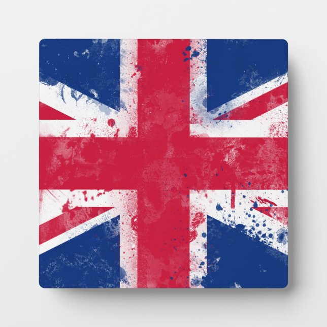 Flagge des Vereinigten Königreichs oder der Union  Fotoplatte (Vorderseite)