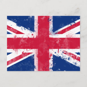 Flagge des Vereinigten Königreichs oder der Union Postkarte