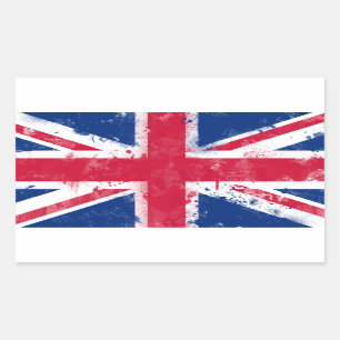 Flagge des Vereinigten Königreichs oder der Union  Rechteckiger Aufkleber