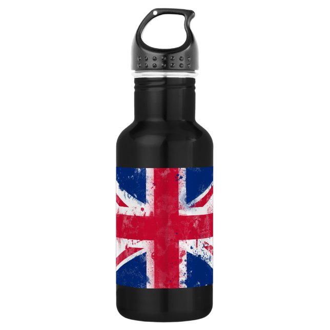 Flagge des Vereinigten Königreichs oder der Union  Trinkflasche (Vorderseite)