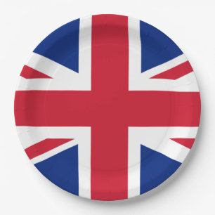 Flagge des Vereinigten Königreichs Pappteller