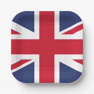 Flagge des Vereinigten Königreichs Pappteller
