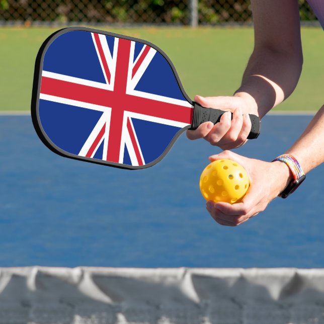 Flagge des Vereinigten Königreichs Pickleball Schläger (InSitu)