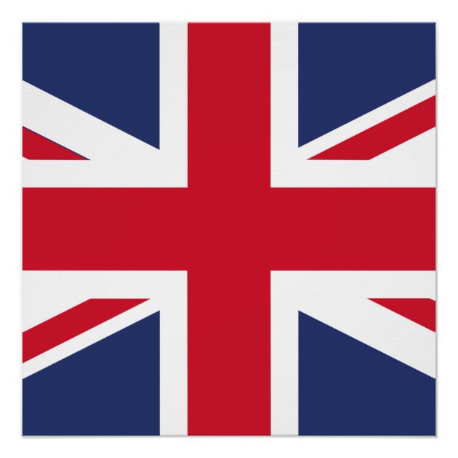 Flagge des Vereinigten Königreichs Poster (Vorderseite)