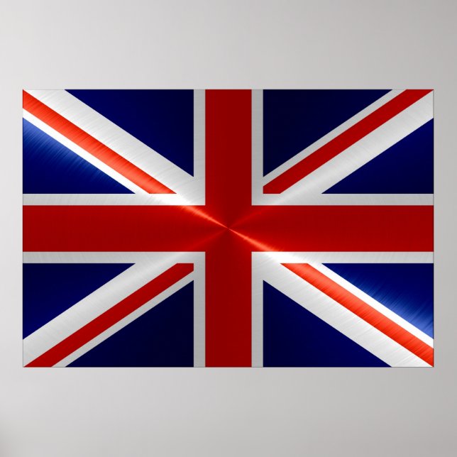 Flagge des Vereinigten Königreichs Poster (Vorne)