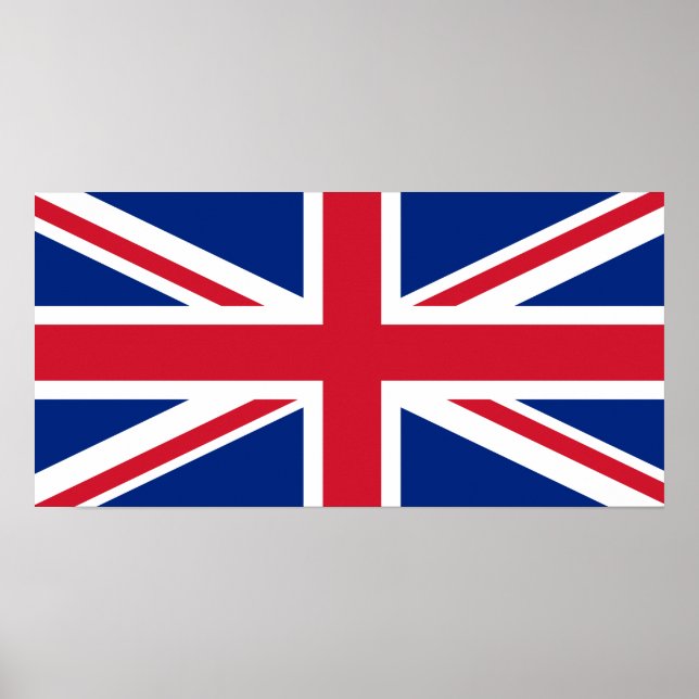 Flagge des Vereinigten Königreichs Poster (Vorne)