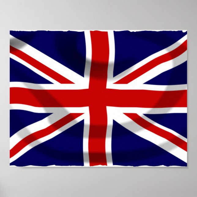 Flagge des Vereinigten Königreichs Poster (Vorne)