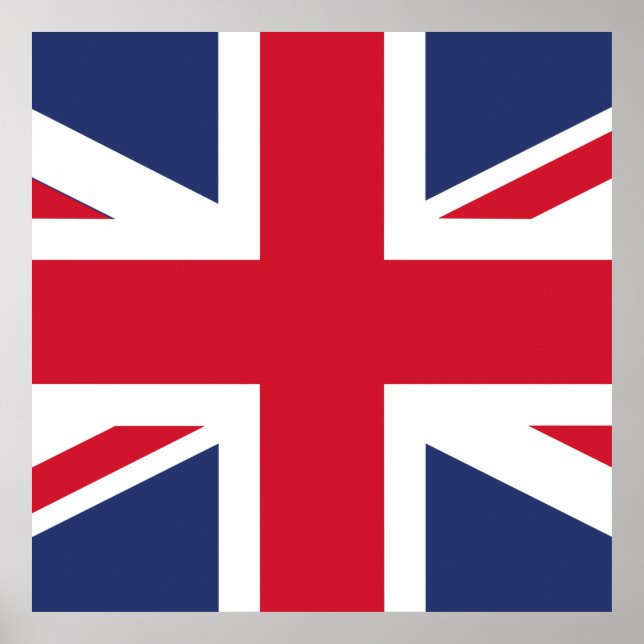 Flagge des Vereinigten Königreichs Poster (Vorne)