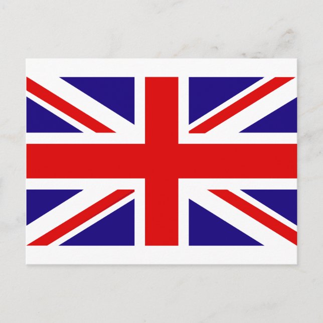 Flagge des Vereinigten Königreichs Postkarte (Vorderseite)