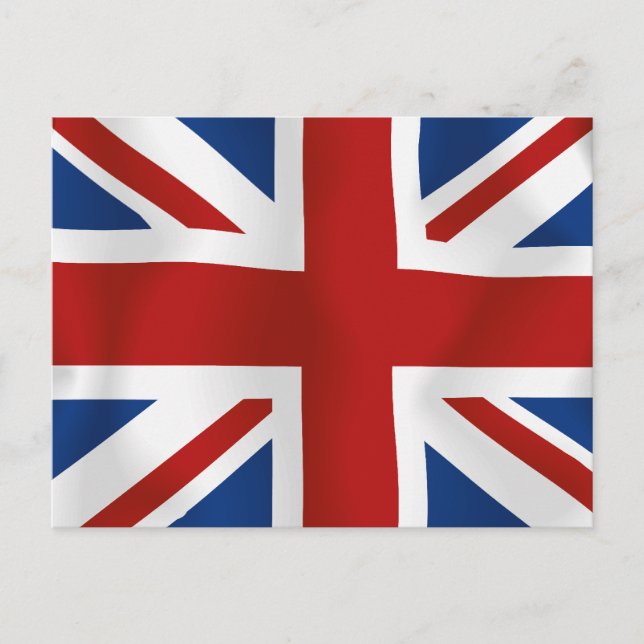 Flagge des Vereinigten Königreichs Postkarte (Vorderseite)