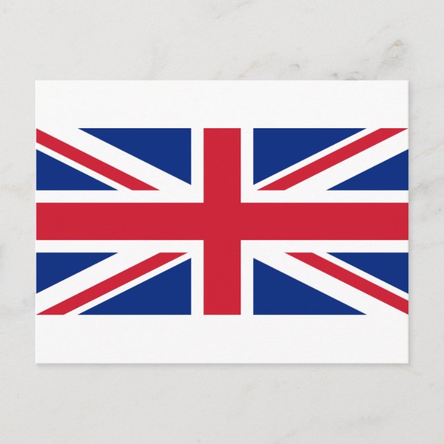 Flagge des Vereinigten Königreichs Postkarte (Vorderseite)